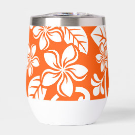 INSELPLUMERIA-MUSTER IN SEHR ORANGE