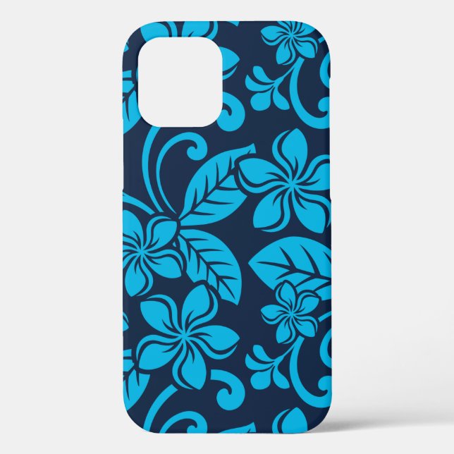 INSELPLUMERIE (BLAU x 2) Case-Mate iPhone Hülle (Rückseite)