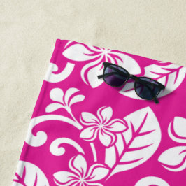 INSELPLUMERIE (HOT PINK) STRANDTUCH