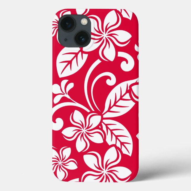 INSELPLUMERIE (ROT IN STRAWBERRY) Case-Mate iPhone HÜLLE (Rückseite)