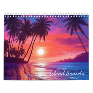 Inselsonnenuntergänge 2026 Tropisches Paradies Kun Kalender
