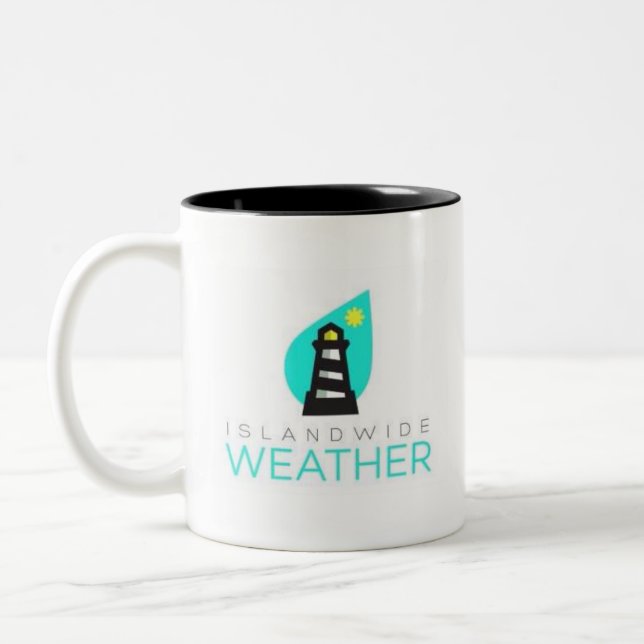 Inselweite Wetter-Kaffee-Tasse Zweifarbige Tasse (Links)