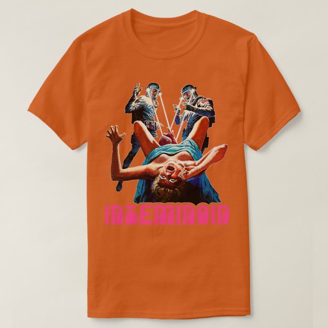 Inseminoid Cult Classic Horror Fan Art T-Shirt (Design vorne)