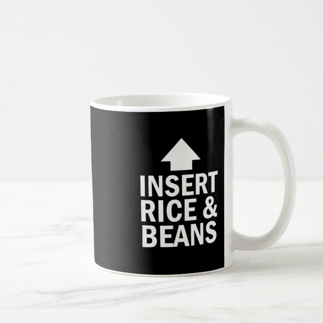 Insert Rice And Beans Thanksgiving Pointing Arrow  Kaffeetasse (Rechts)