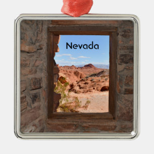 Inside cabin view of the Valley of Fire Ornament Aus Metall