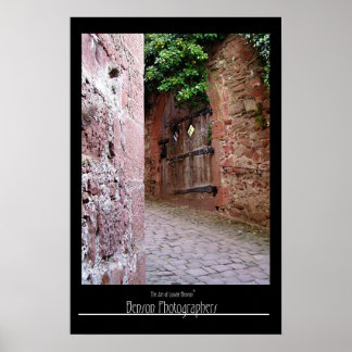 Inside Castle Walls-Heidelberg, Deutschland Poster