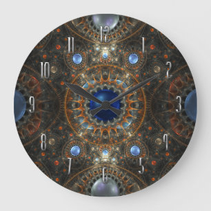 Inside my head's machinery Wall Clock Große Wanduhr