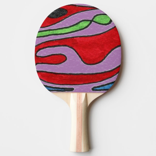 "Inside out" Abstrakt Ping Pong Paddle Tischtennis Schläger (Vorderseite)