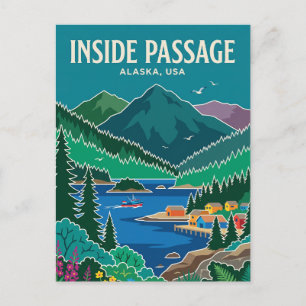 Inside Passage Alaska Postkarte