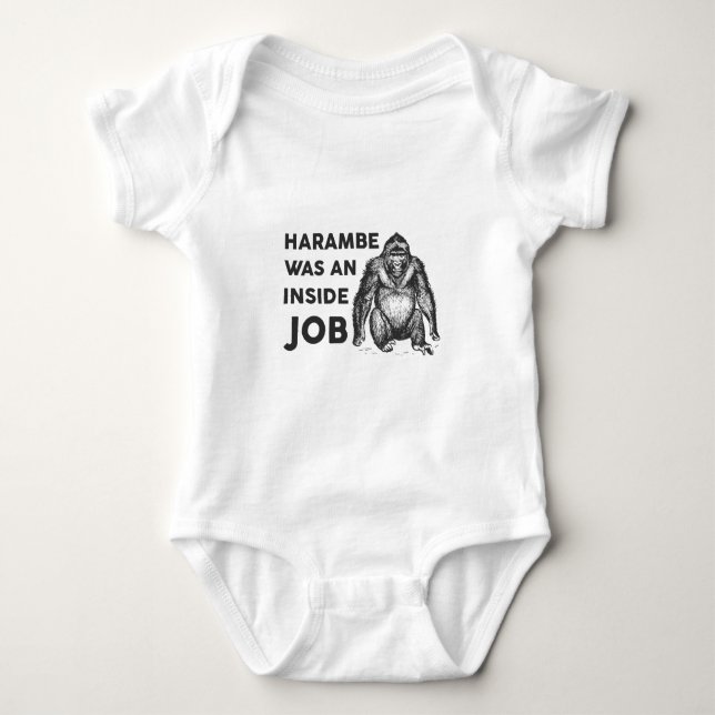 Insider-Job Harambe Baby Strampler (Vorderseite)