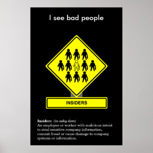Insider Security Awareness Poster