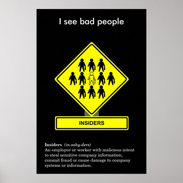 Insider Security Awareness Poster (Vorne)