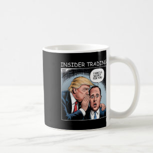 Insider Trading Trump - Lustig Kaffeetasse