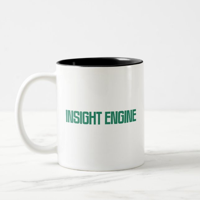 Insight Engine | Datenermittlung & Intelligenz Zweifarbige Tasse (Links)