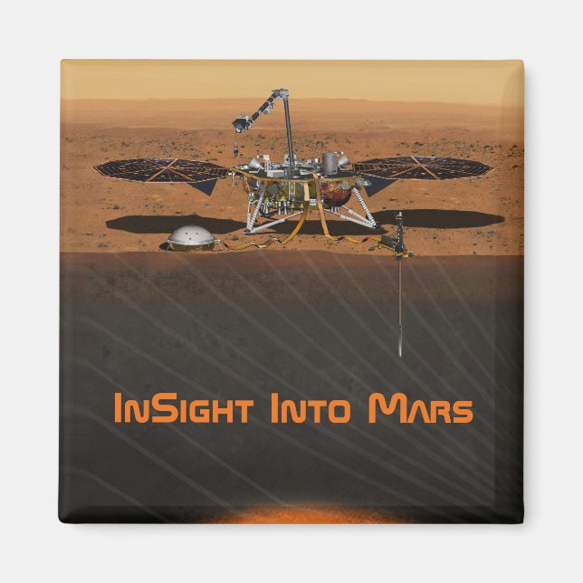 InSight Mars Lander Mission Magnet (Vorne)