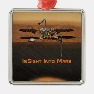 InSight Mars Lander Mission Ornament Aus Metall