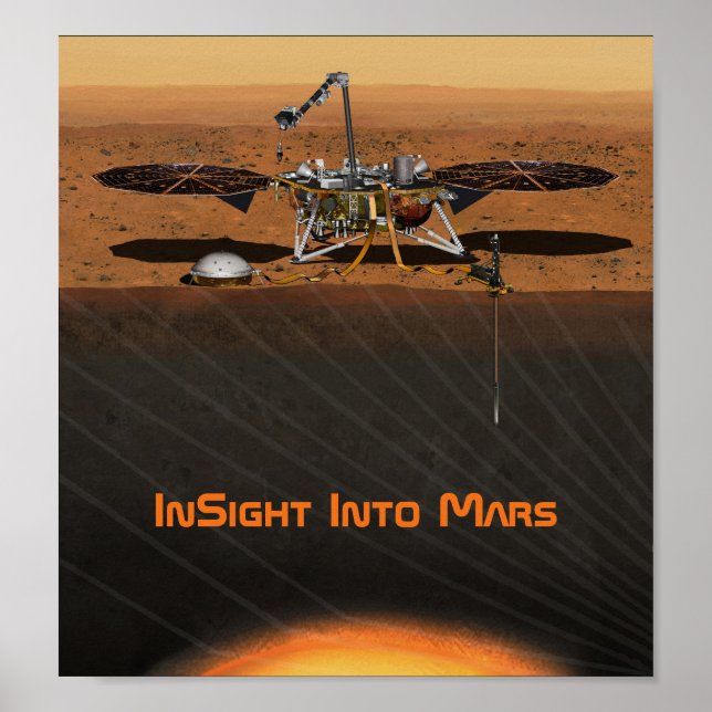 InSight Mars Lander Mission Poster (Vorne)