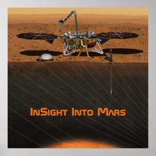 InSight Mars-Lander-Mission Poster