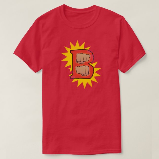 Insigna Super Hero "B" T-Shirt (Design vorne)