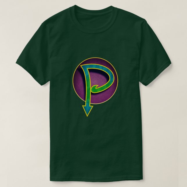 Insigna Super Hero "P" T-Shirt (Design vorne)