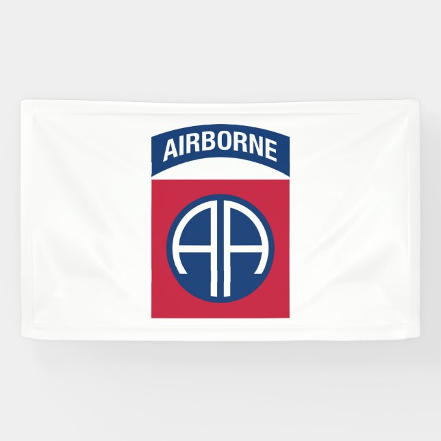 Insignia Military Veteran der 82. Im Flugzeug Abte Banner (Horizontal)