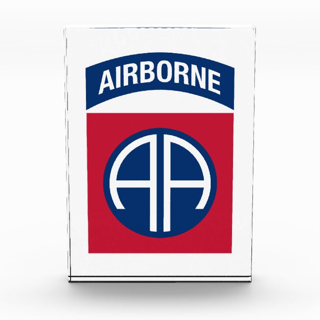 Insignia Military Veteran der 82. Im Flugzeug Abte Fotoblock (Vorderseite)