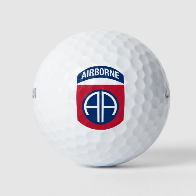 Insignia Military Veteran der 82. Im Flugzeug Abte Golfball (Vorderseite)