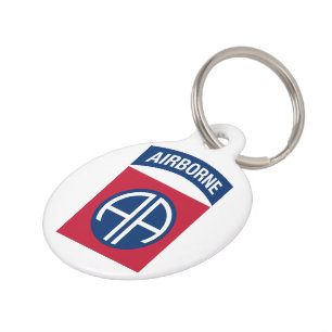 Insignia Military Veteran der 82. Im Flugzeug Abte Haustiermarke