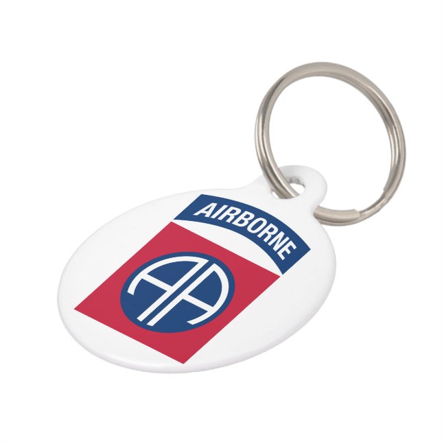 Insignia Military Veteran der 82. Im Flugzeug Abte Haustiermarke (Seite)