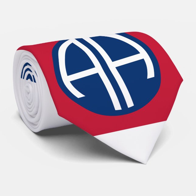 Insignia Military Veteran der 82. Im Flugzeug Abte Krawatte (Gerollt)