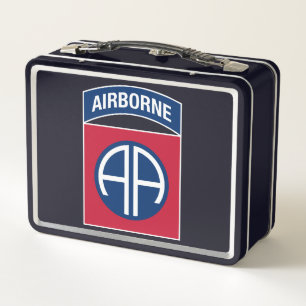 Insignia Military Veteran der 82. Im Flugzeug Abte Metall Brotdose