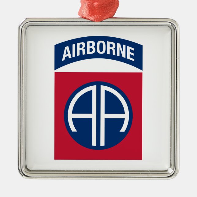 Insignia Military Veteran der 82. Im Flugzeug Abte Ornament Aus Metall (Vorne)