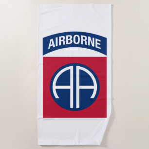Insignia Military Veteran der 82. Im Flugzeug Abte Strandtuch