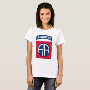 Insignia Military Veteran der 82. Im Flugzeug Abte T-Shirt