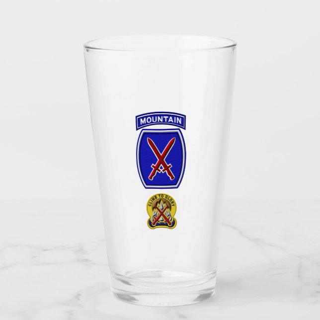 Insignien der 10. Mountain Division Glas (Vorderseite)