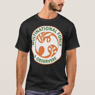 Insignien der multinationalen Truppe und Beobachte T-Shirt