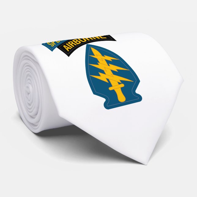 Insignien der Spezialkräfte Im Flugzeug Krawatte (Gerollt)