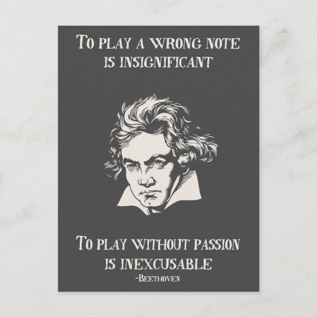 Insignificant v Unbrauchbar Postkarte (Vorderseite)