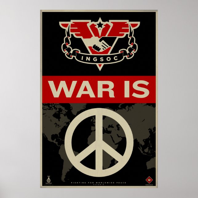 INSOC 1984 Propaganda Print Poster (Vorne)