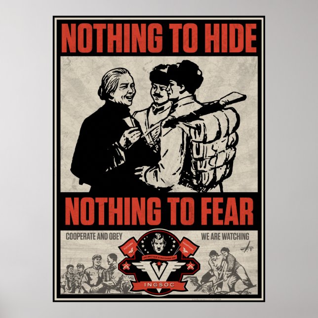 INSOC 1984 Propaganda Print Poster (Vorne)