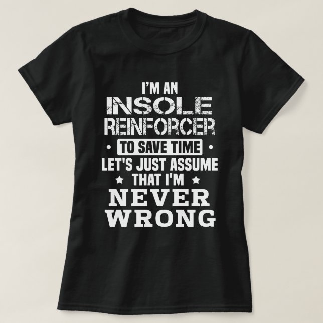Insole Reinforcer T-Shirt (Design vorne)