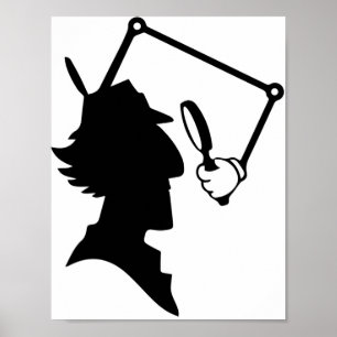 Inspector Gadget-Silhouette Poster