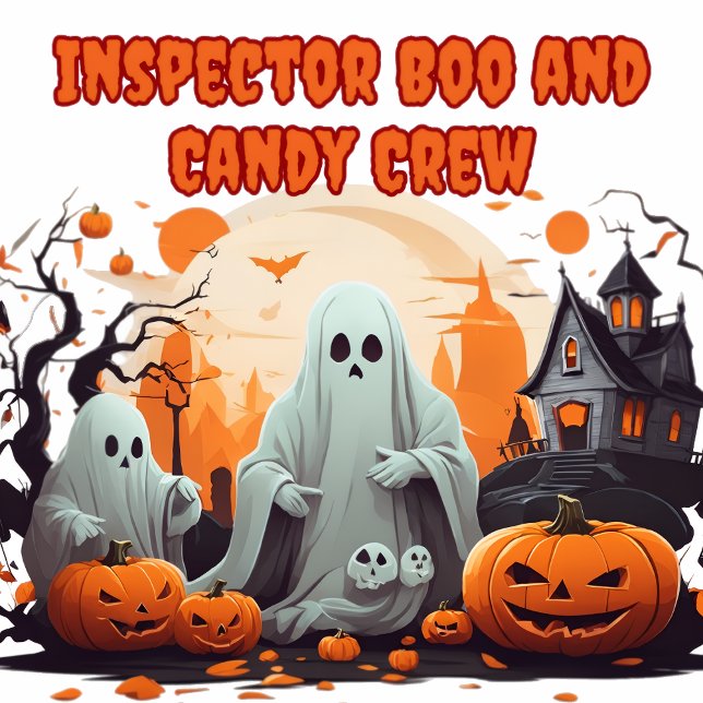 Inspektor Boo und Candy Crew Halloween T-Shirt (Von Creator hochgeladen)