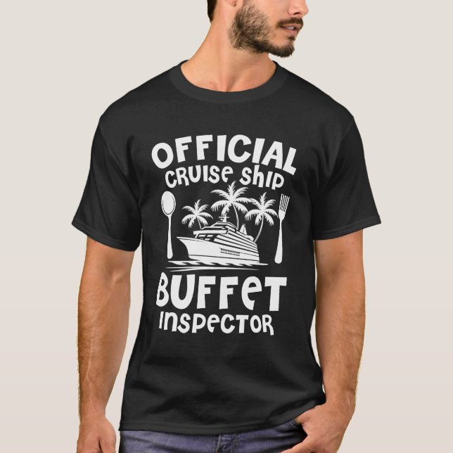 Inspektor des offiziellen Kreuzfahrtschiffs T-Shirt (Vorderseite)