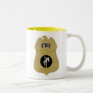 Inspektor weiblichen Körpers fbi Zweifarbige Tasse