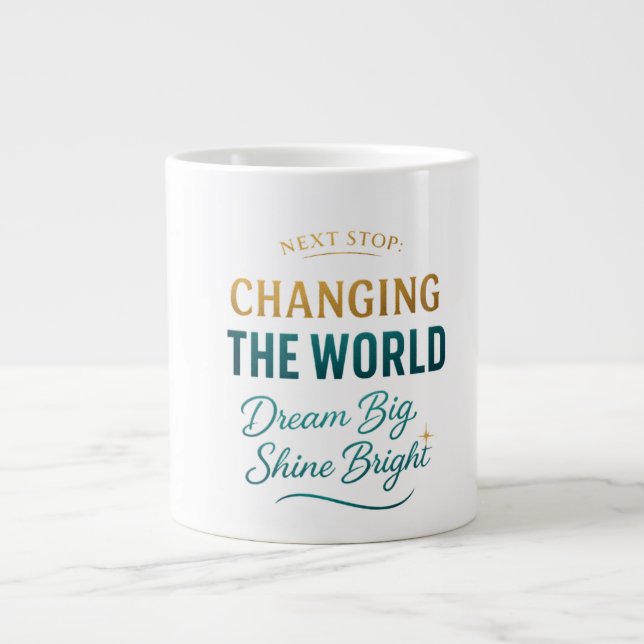 Inspiration Abschluss Coffee Cup Jumbo-Tasse (Vorderseite)
