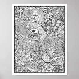 Inspiration/Achtsamkeit Erwachsenenfarben Poster