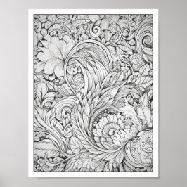 Inspiration/Achtsamkeit Erwachsenenfarben Poster