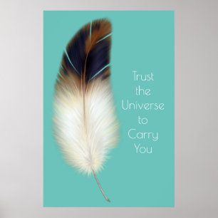 Inspiration Adler Feather Native American Zitat Poster