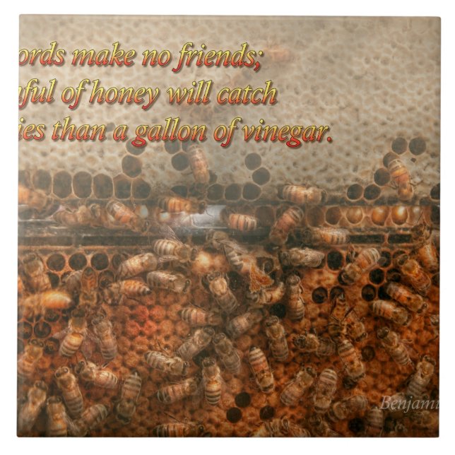 Inspiration - Apiary - Bienen - Sweet Success Fliese (Vorderseite)